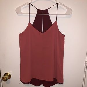 Reversible Maroon/Dusty Coral Barcelona Tank